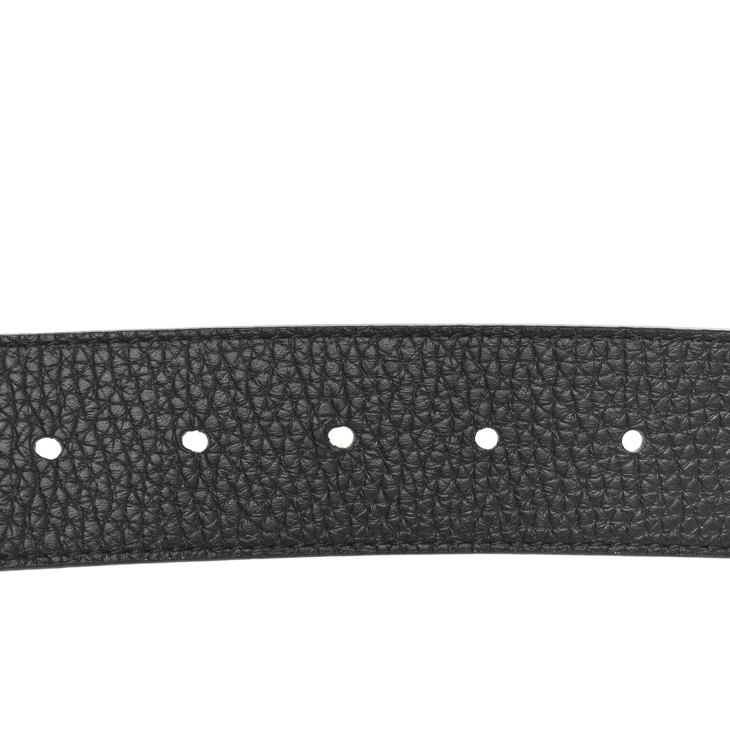 Taurillon Calfskin 30mm LV Initiales Reversible Belt 120 48 Black