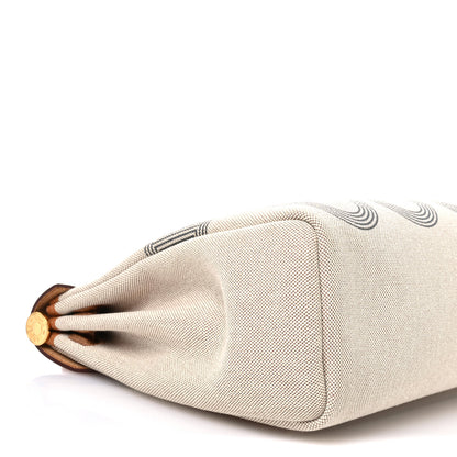 Hermes H Plume Canvas Vache Hunter Circuit 24 Herbag Zip Retourne 31 Gris Meyer Ecru Beige Naturel 10 of 12