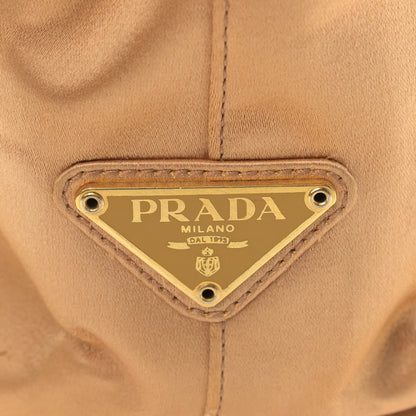 Prada Satin Raso Chain Bag Gold 14 of 14