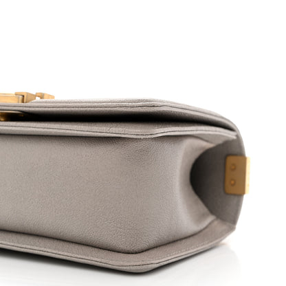 Chanel Caviar Quilted Small Boy Flap Grey 9 of 10
