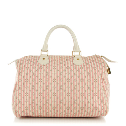 Louis Vuitton Mini Lin Croisette Speedy 30 Rouge 1 of 8