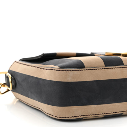Fendi Nubuck Pequin Baguette Moro Ebano 9 of 10