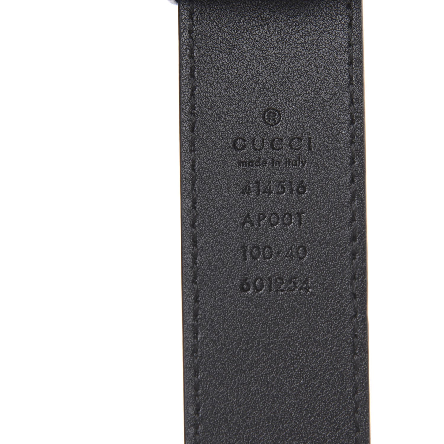 Gucci Calfskin Double G 30mm Belt 100 40 Black 5 of 5