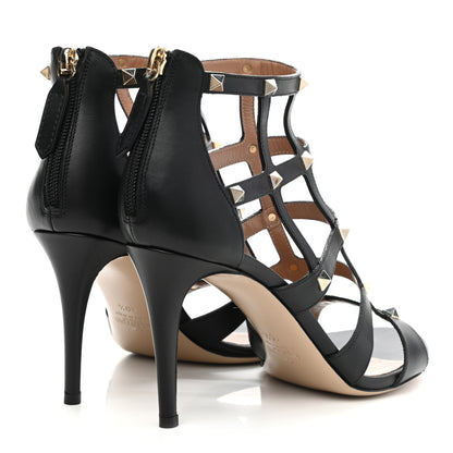 Valentino Garavani Nappa Rockstud Sandals 40.5 Black 4 of 8