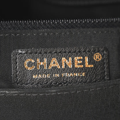 Chanel Calfskin Quilted Daily Chevron Clutch Black 6 of 10
