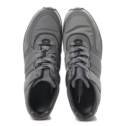 Chanel Calfskin Nylon Womens CC Sneakers 41.5 Grey 2 of 8