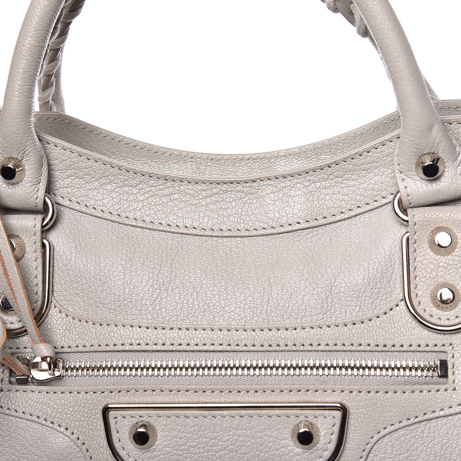 Balenciaga Chevre Silver Metallic Edge Hardware City Gris Glace 12 of 12
