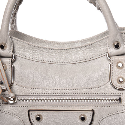 Balenciaga Chevre Silver Metallic Edge Hardware City Gris Glace 12 of 12