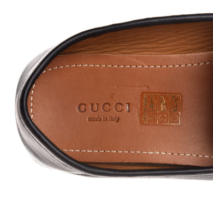 Gucci Calfskin Noel Web Driver Loafers 39.5 Black 7 of 9