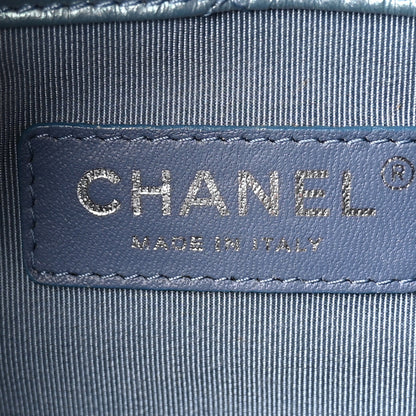 Chanel Iridescent Lambskin Calfskin Quilted Gabrielle Backpack Light Purple 6 of 11