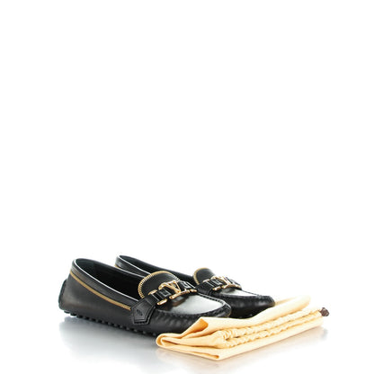 Louis Vuitton Calfskin Zipper Oxford Loafers 38.5 Black 7 of 7