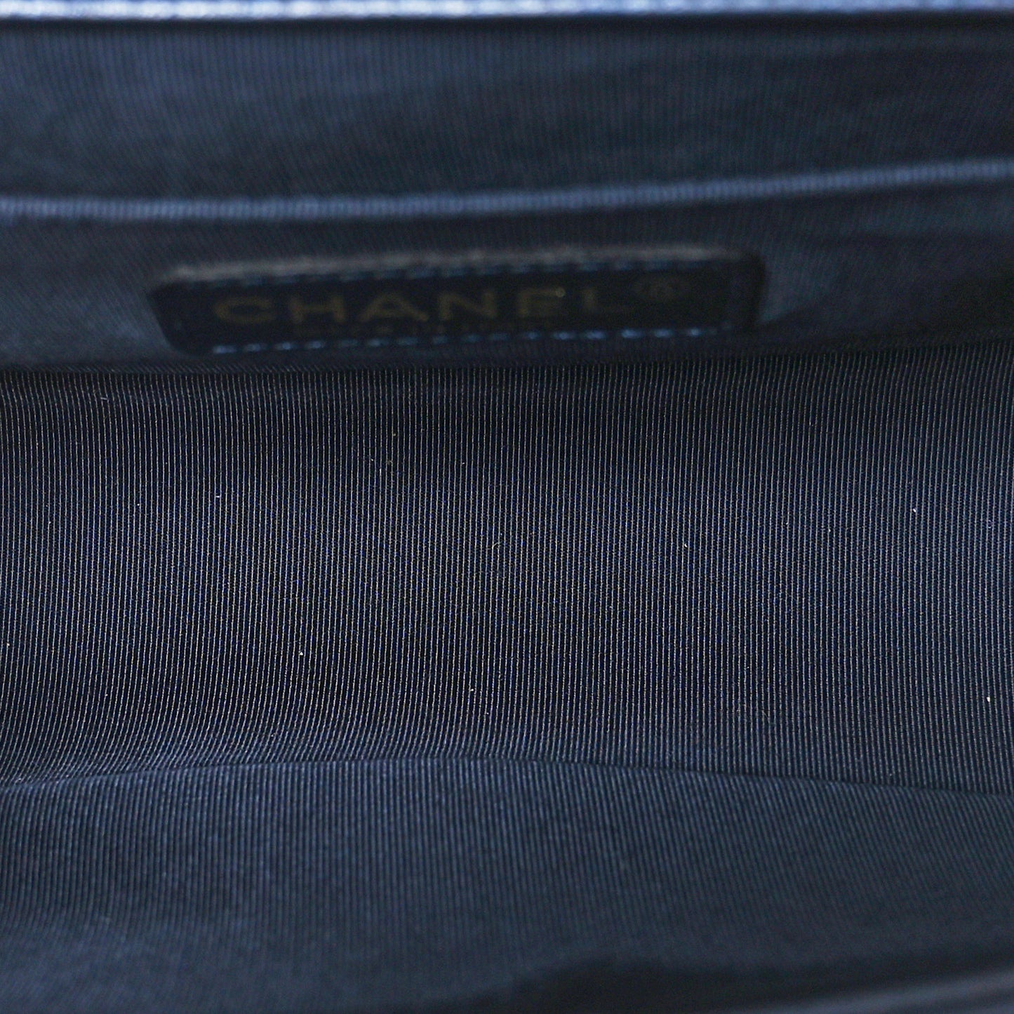 Lambskin Embossed Medium Boy Cube Flap Navy