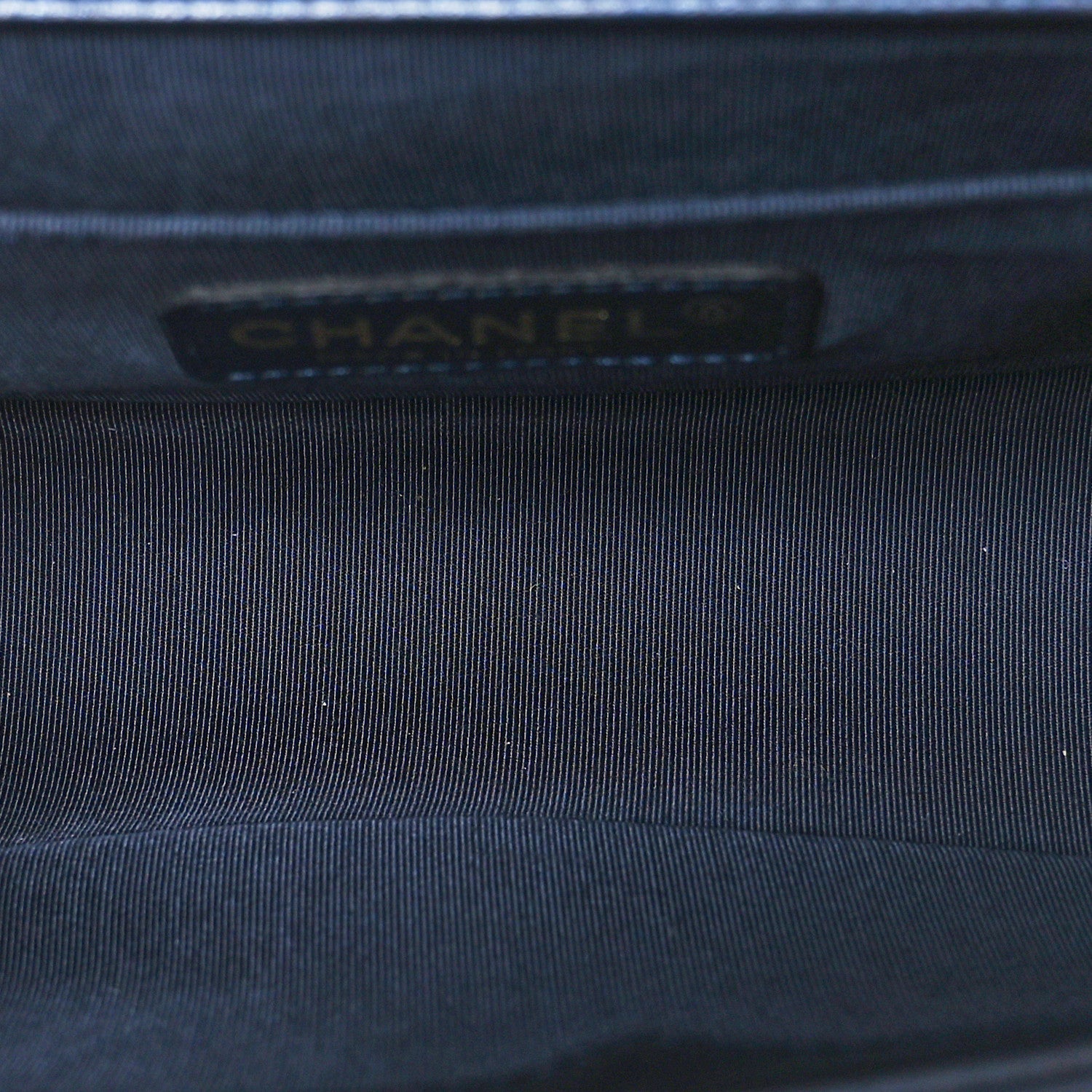 Chanel Lambskin Embossed Medium Boy Cube Flap Navy 7 of 10