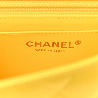 Chanel Lambskin Quilted Mini Square Flap Yellow 6 of 11