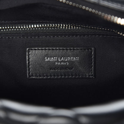 Saint Laurent Calfskin Y Quilted Monogram Small Loulou Bowling Bag Black 6 of 6