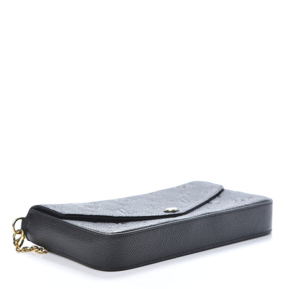 Louis Vuitton Empreinte Pochette Felicie Chain Wallet Black 4 of 11