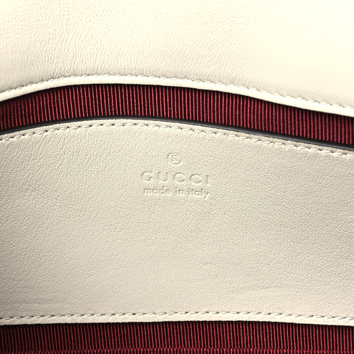 Gucci Lambskin Matelasse Small GG Marmont Shoulder Bag White 6 of 11