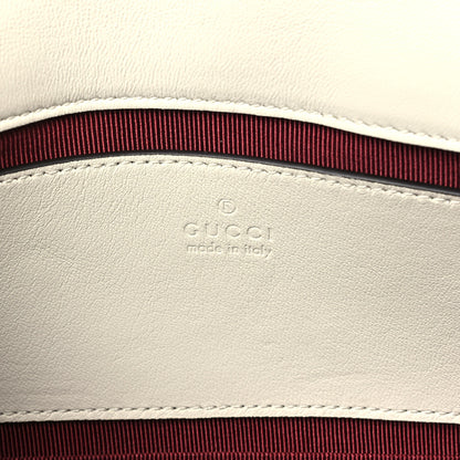 Gucci Lambskin Matelasse Small GG Marmont Shoulder Bag White 6 of 11