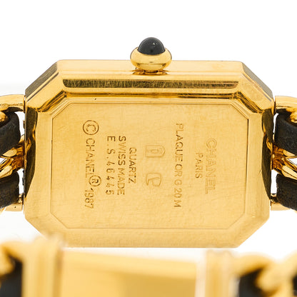 Chanel Stainless Steel Lambskin 20mm Chain Premiere Quartz Watch Gold L 4 of 4