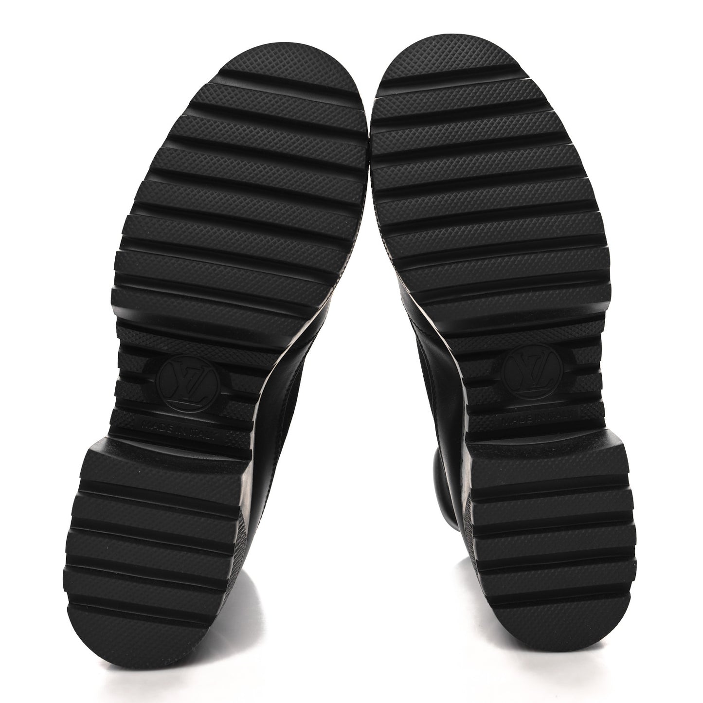 Canvas Monogram Laureate Platform Desert Boots 37.5 Black