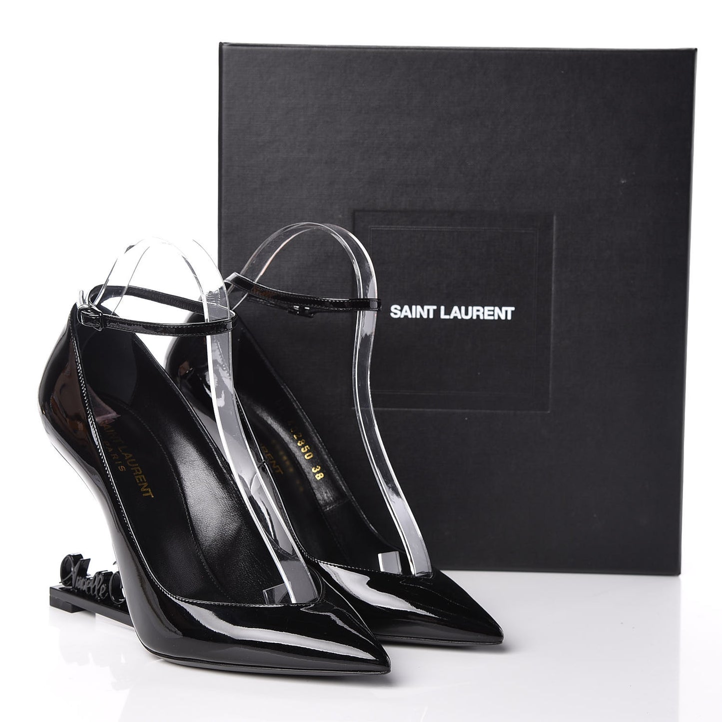 Patent Opyum Appelle Moi Ankle Strap Pump 38 Black
