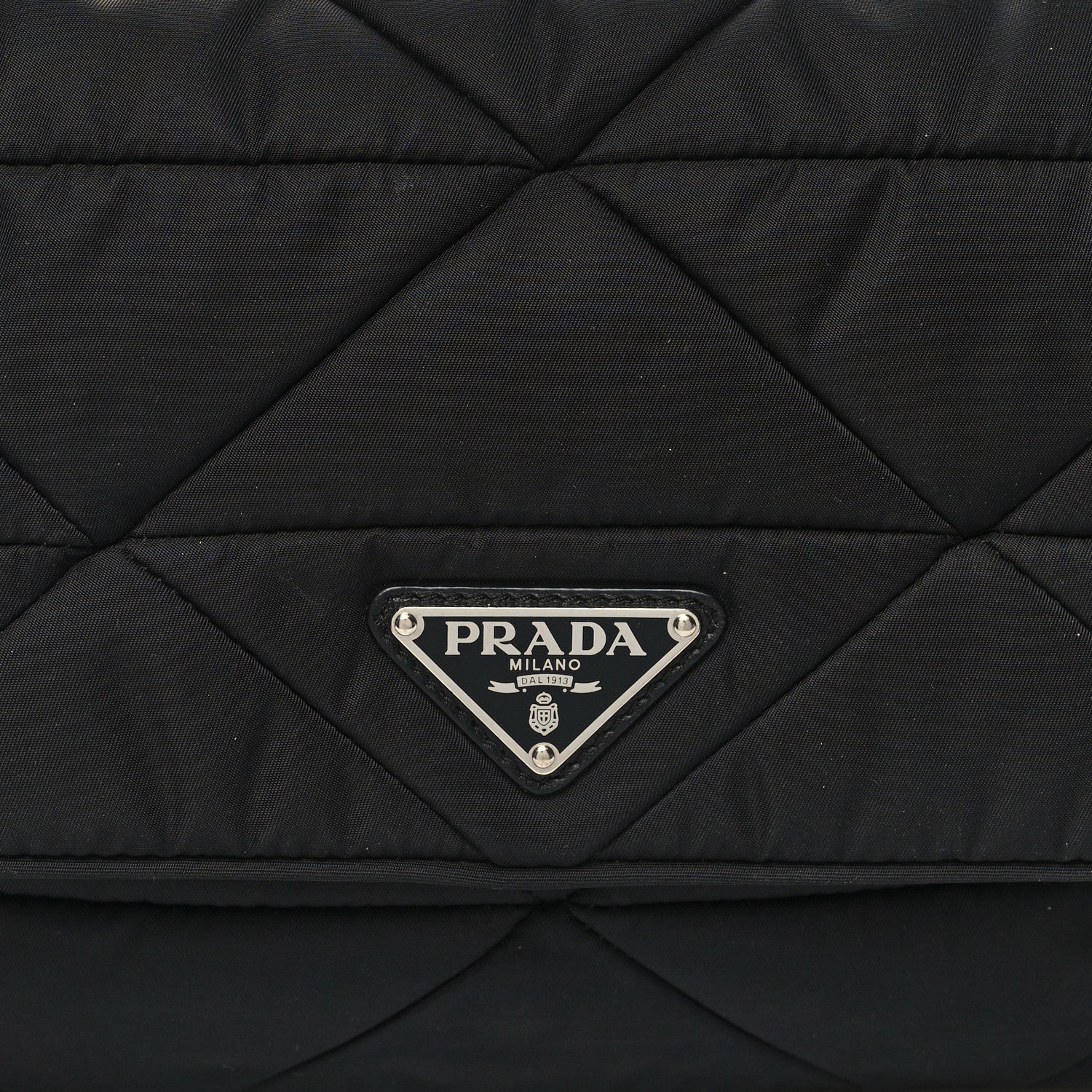 Prada Re-Nylon Quilted Padded Flap Shoulder Bag Black 8 of 12