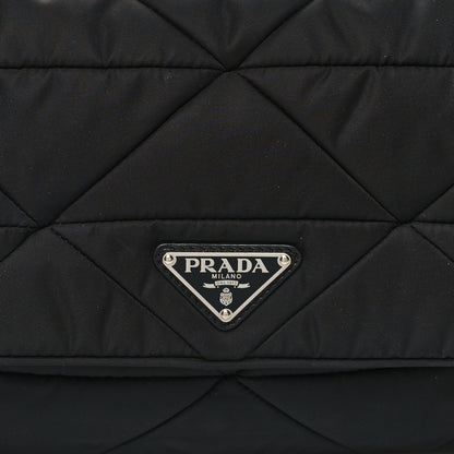 Prada Re-Nylon Quilted Padded Flap Shoulder Bag Black 8 of 12