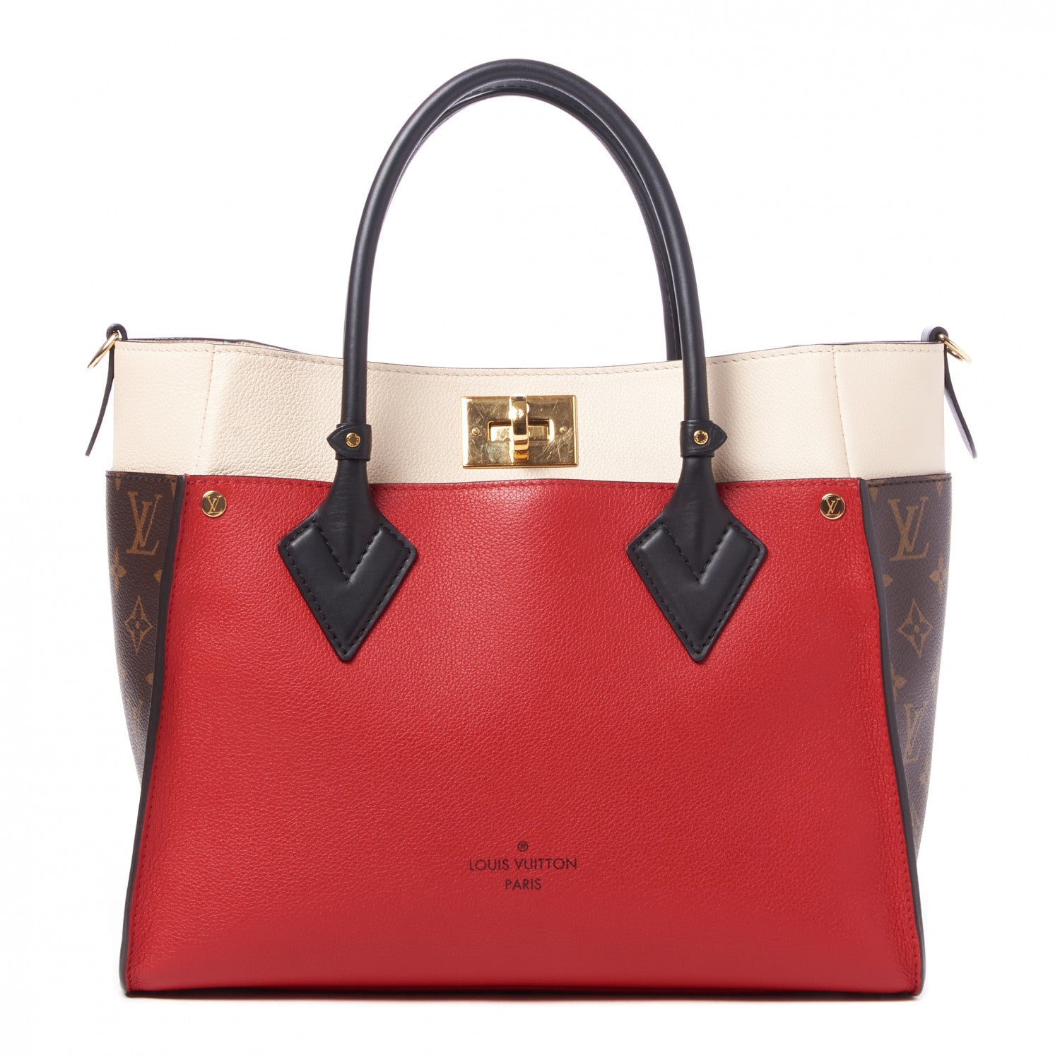 Louis Vuitton Calfskin Monogram On My Side Pirate Red 1 of 10