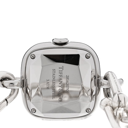 Tiffany Sterling Silver Diamond 24mm HardWear Quartz Watch 4 of 6