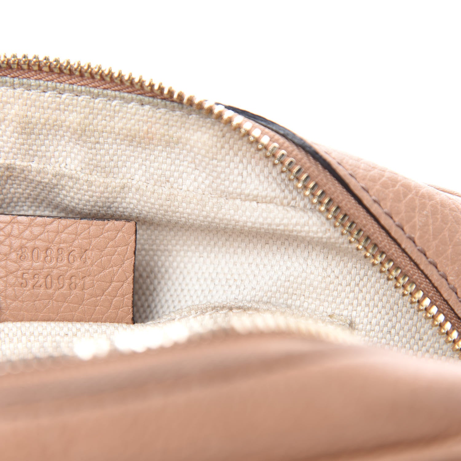 Gucci Pebbled Calfskin Small Soho Disco Bag Rose Beige 11 of 12