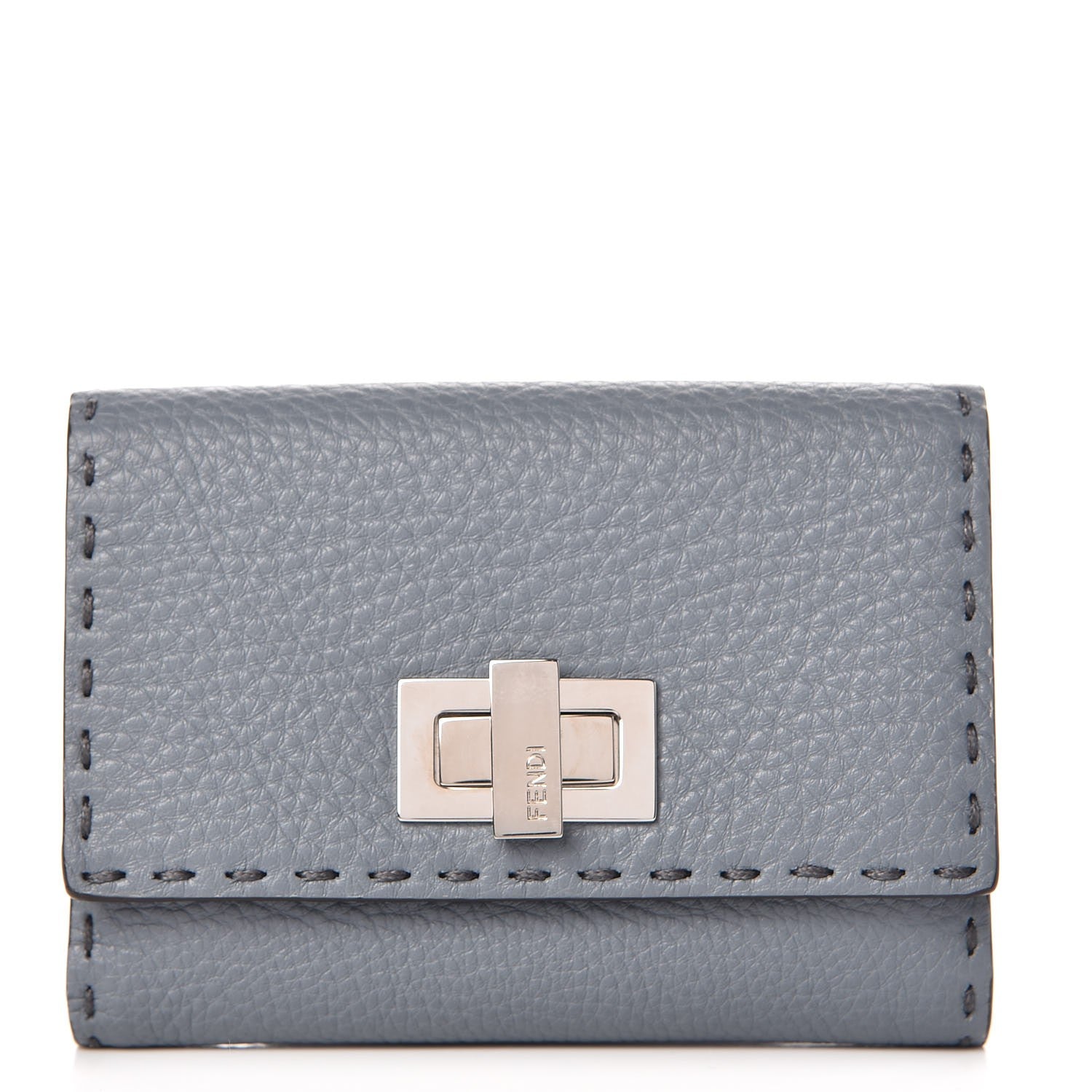 Fendi Cuoio Romano Selleria Medium Peekaboo Wallet Nube 1 of 12