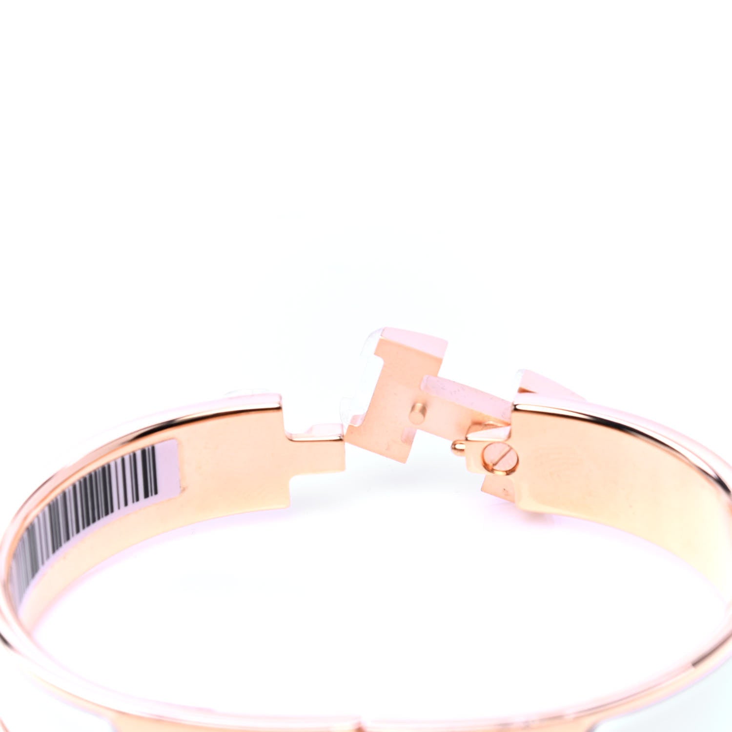 Hermes Enamel Narrow Clic Clac H Bracelet PM White 5 of 6