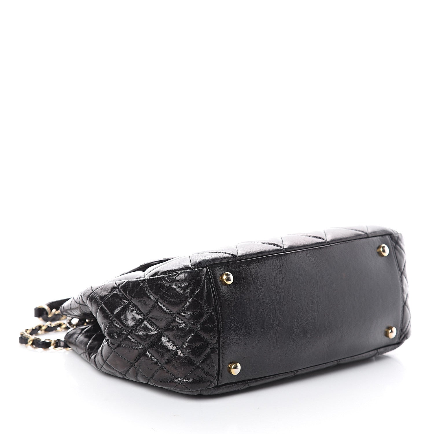 Chanel Aged Glazed Calfskin Quilted Small Daily Walk Flap Black 3 of 9