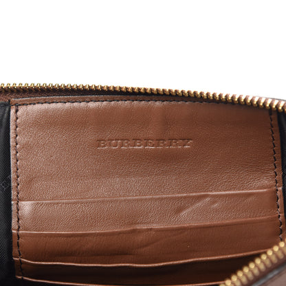 Burberry House Check Derby Peyton Crossbody Clutch Bag Tan 6 of 10
