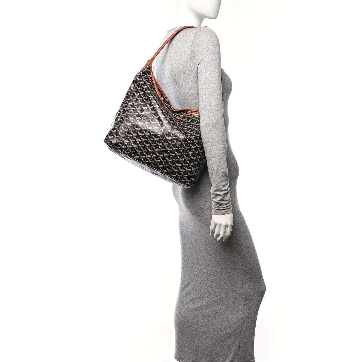 Goyardine Boheme Hobo Black Gold
