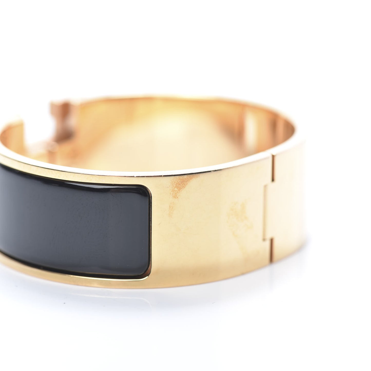 Enamel Wide Clic Clac H Bracelet PM Black