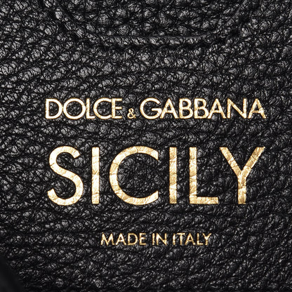 Dolce & Gabbana Calfskin Mini Miss Sicily Backpack Black 8 of 8