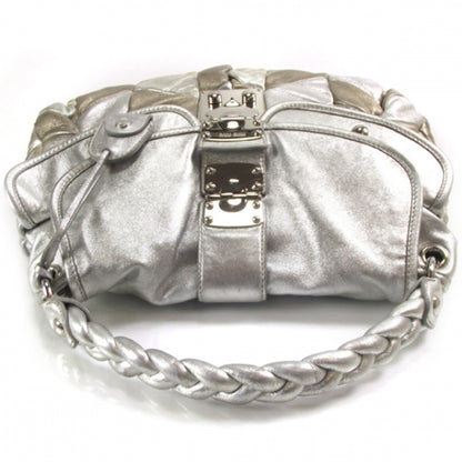 Miu Miu Leather Matelasse Coffer Tote Metallic 6 of 12