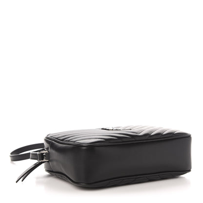 Saint Laurent Calfskin Matelasse Monogram Lou Camera Bag Black 4 of 10