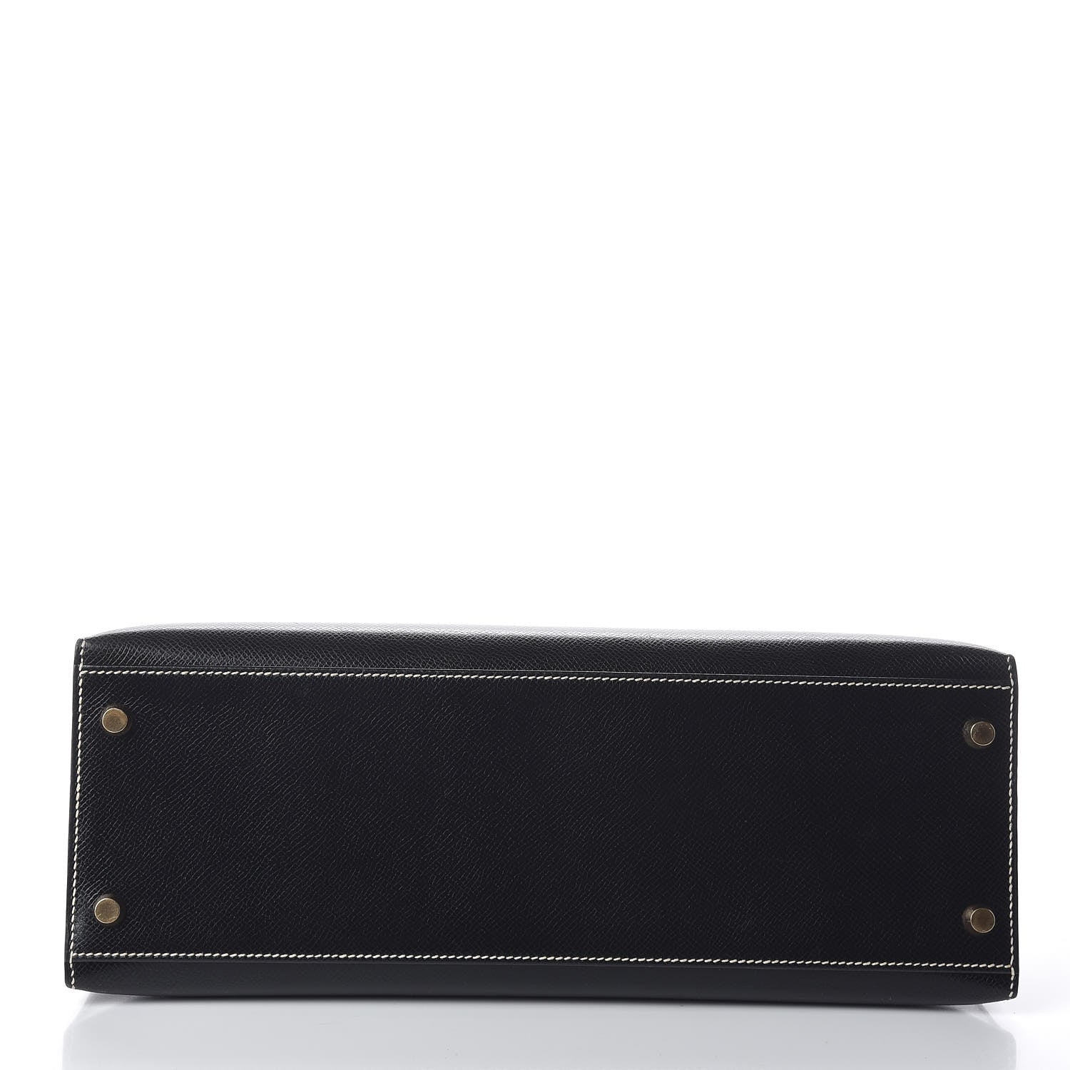 Hermes Veau Grain Lisse Kelly Sellier 32 Black 6 of 33