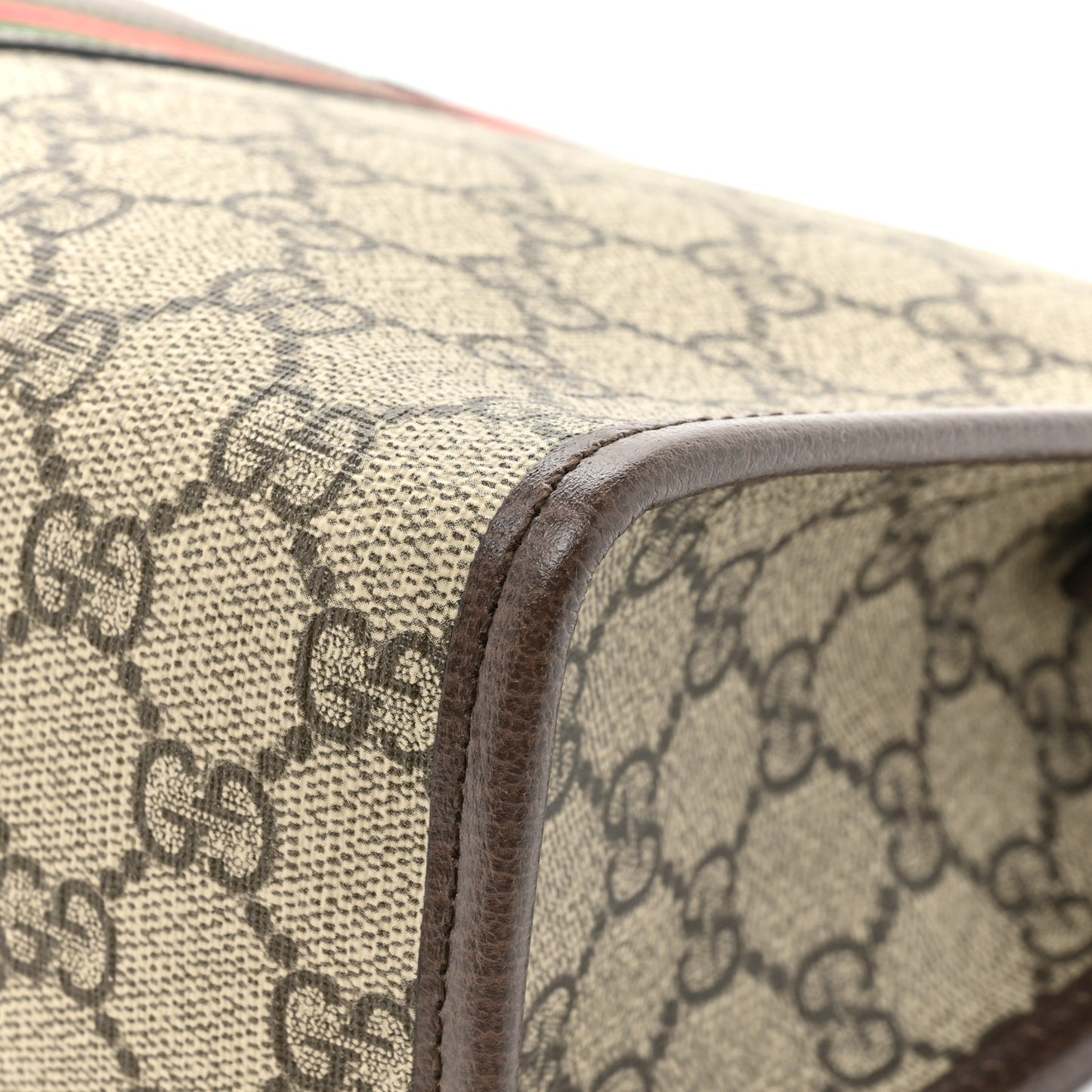 GG Supreme Monogram Web Ophidia GG Toiletry Case Beige New Acero