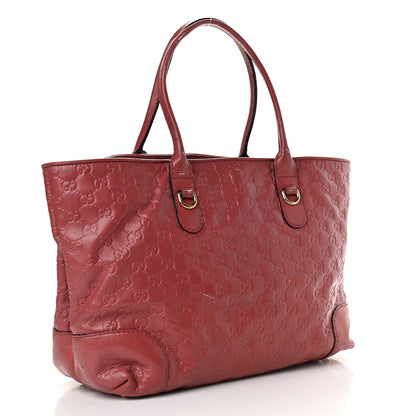 Gucci Guccissima Large Heart Bit Charm Top Handle Tote Pink 2 of 12