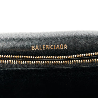 Balenciaga Crushed Calfskin Quilted Aged Gold Hardware Small Crush Chain Bag Black 6 of 10