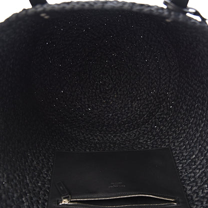 Saint Laurent Raffia Medium Panier Bag Black 5 of 9