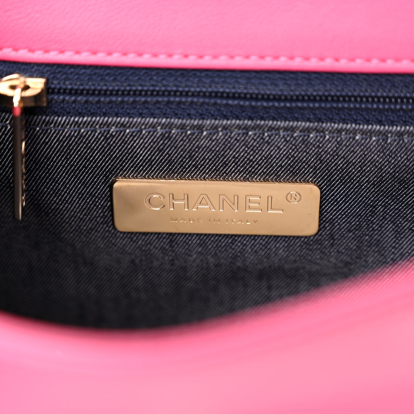 Lambskin CC Mania Flap Bag Pink