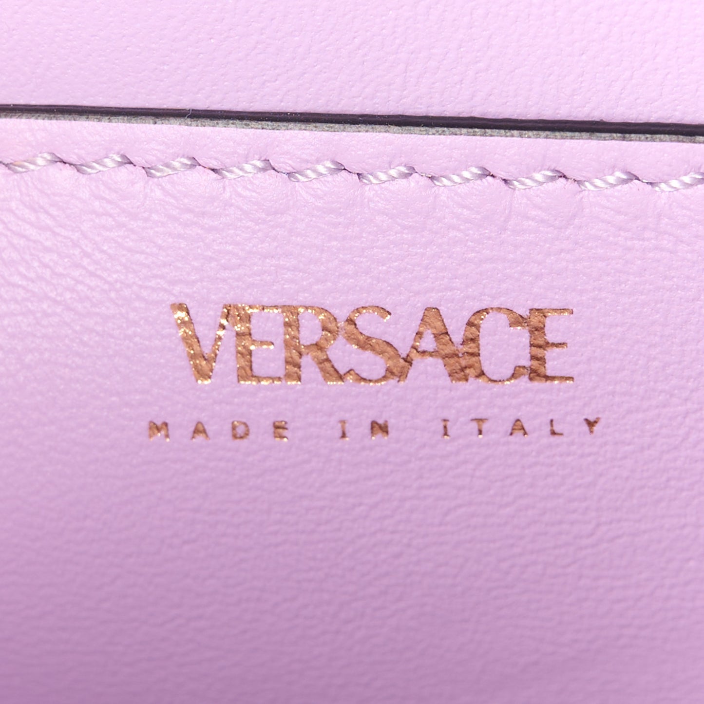 Grained Calfskin Small La Medusa Top Handle Bag Pink