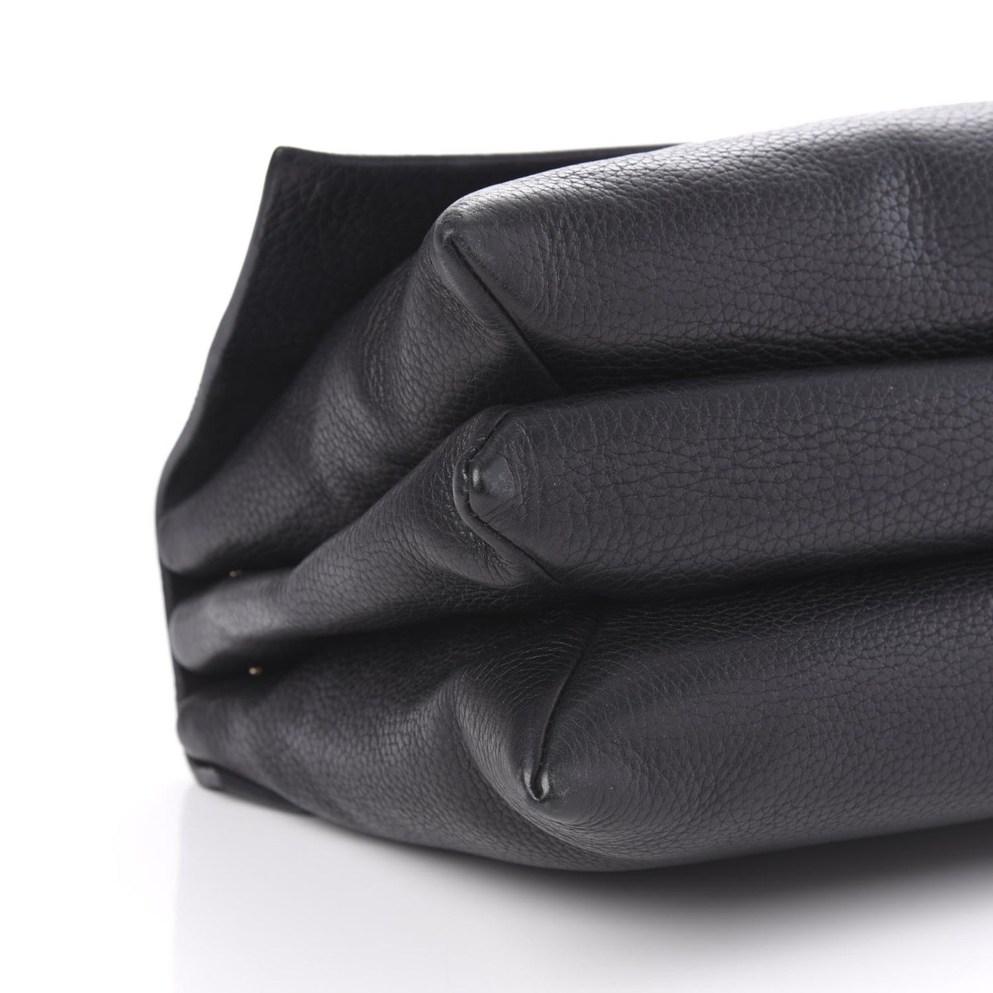 Grained Calfskin Medium Sugar Flap Shoulder Bag Black