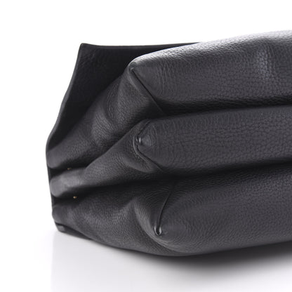 Lanvin Grained Calfskin Medium Sugar Flap Shoulder Bag Black 6 of 12