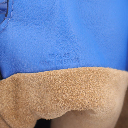 Loewe Nappa Shearling Flamenco Knot Clutch Blue 7 of 10