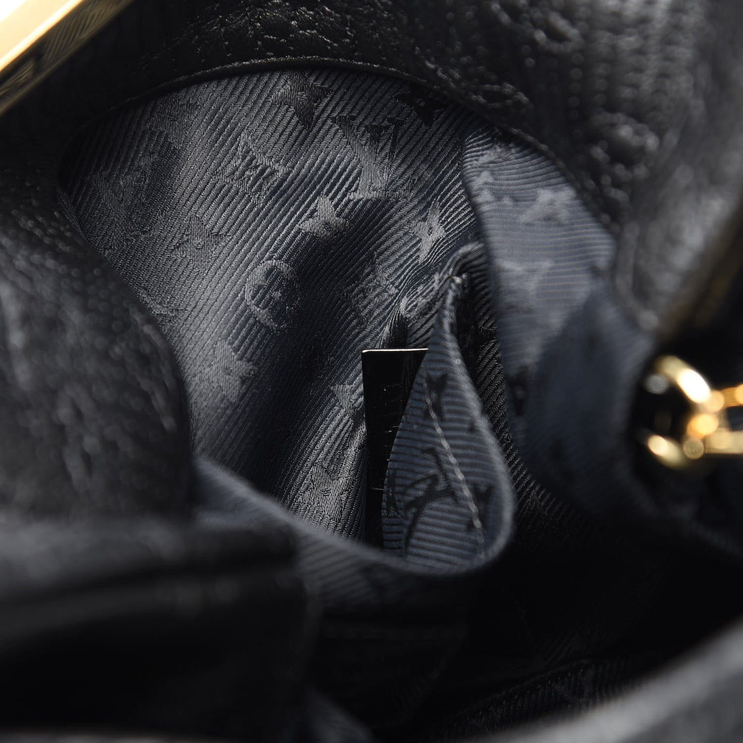 Calfskin Quilted Monogram Altair Clutch Black
